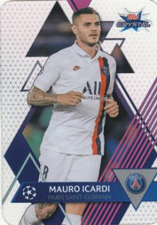 Mauro Icardi Paris Saint-Germain 2019/20 Topps Crystal Champions League Base card #80